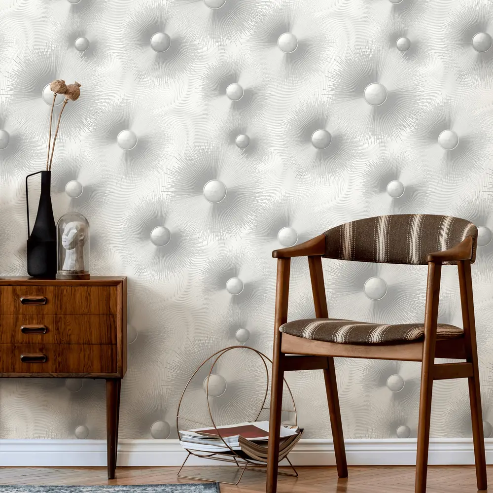 Обои флизелиновые Elle 2 1.06х10 м серые ЭР12113-31 Erismann STLM-2169932 - Вид №2