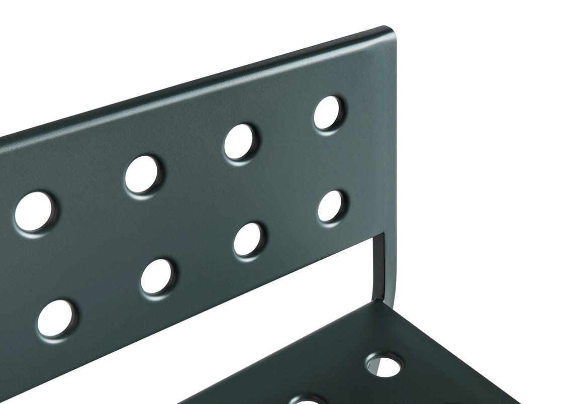 Стальная садовая скамейка с порошковым покрытием со спинкой Hay балкон ARCH-00041093 - Вид №9