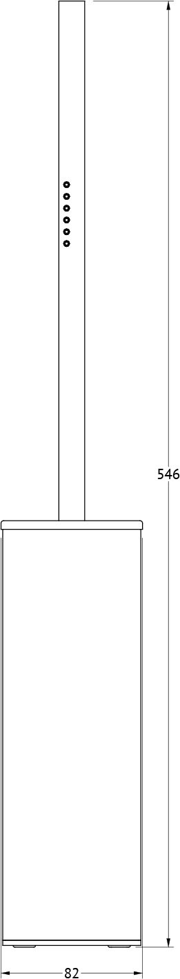 TIF 919 Туалетный ерш с крышкой напольный LINEAG TIFFANY LUX - Вид №1