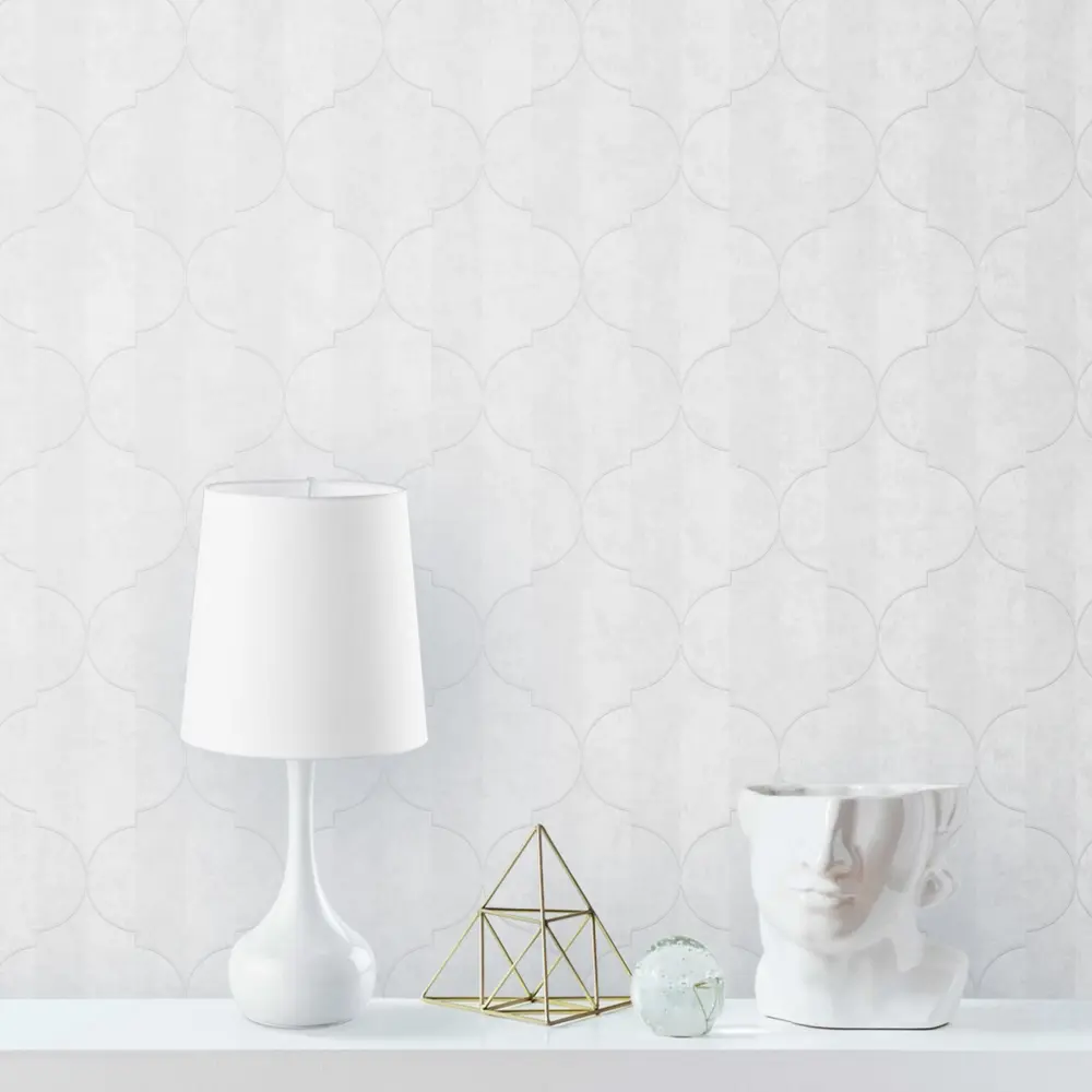 Обои флизелиновые Erismann Bogema белые 1.06 м ЭР60614-01 STLM-2028888 - Вид №3