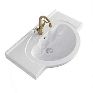 01.20.362 Полувстраиваемая раковина консольная 50 см черная Avila Dos BASINS AND WORKTOPS