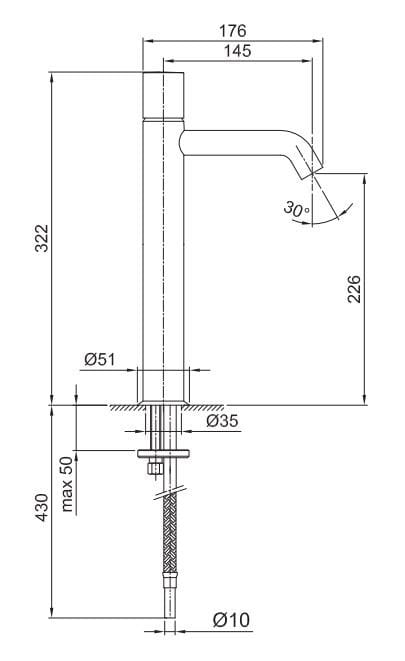 Смеситель для раковины с одним отверстием Fantini Rubinetti NOSTROMO ARCH-00105094 - Вид №3