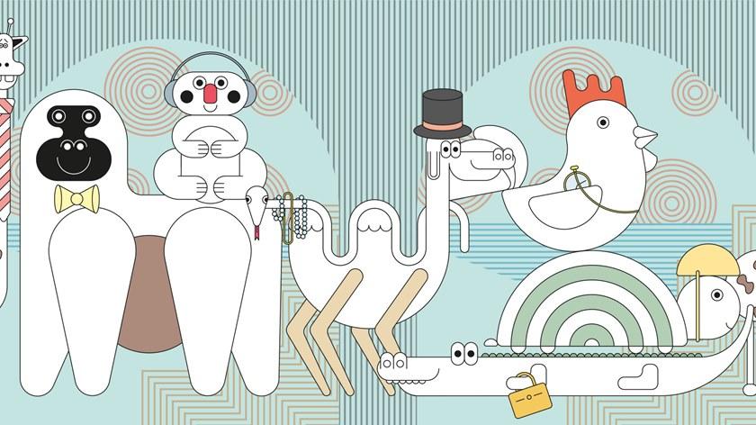 Baboon Поп-арт моющиеся обои Pattern sun-id-1484049 - Вид №6