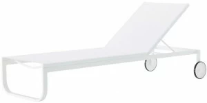 Ligne Roset Штабелируемый откидной брезентовый садовый кушетка на колесиках  10266018-10266019