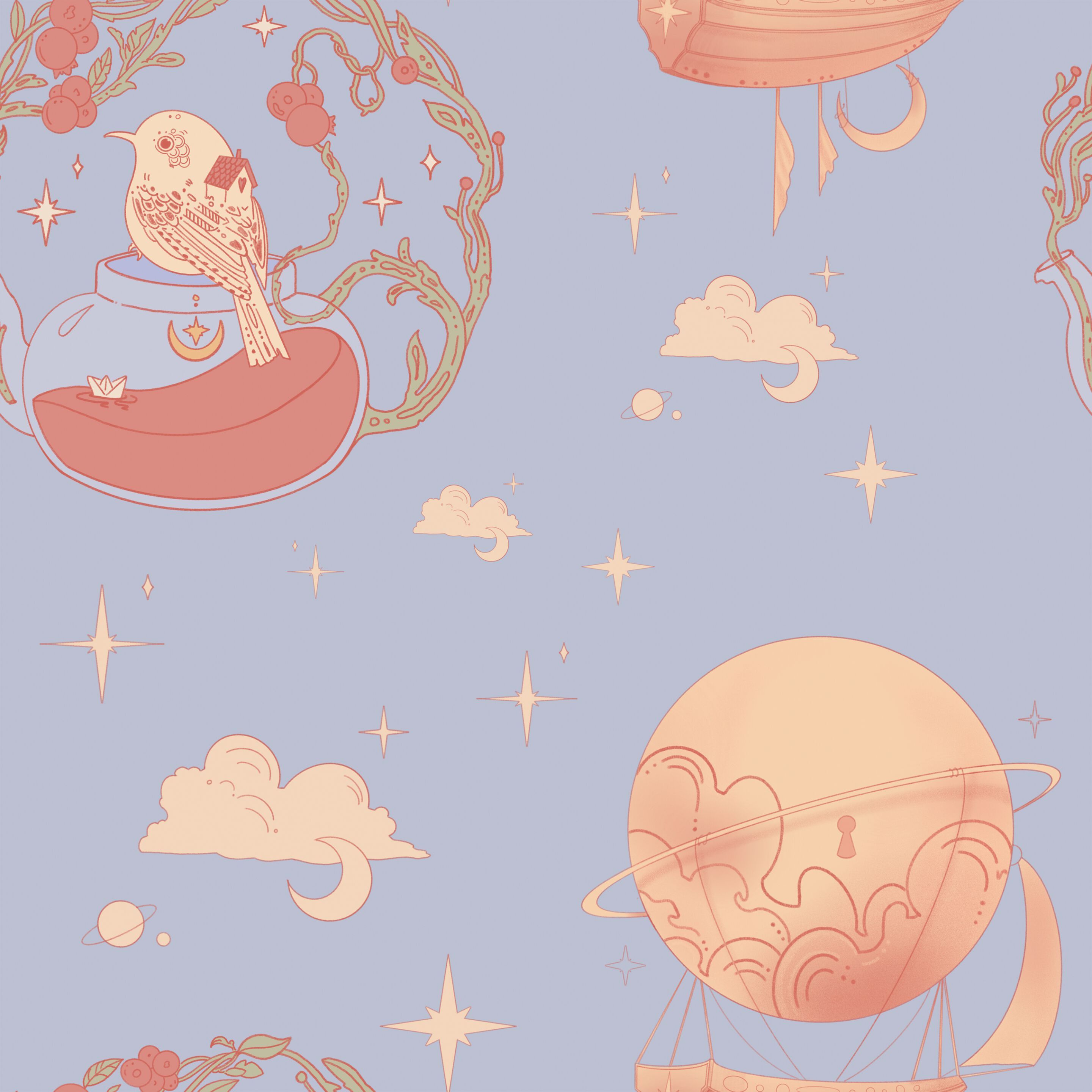 Обои с рисунком для детей Inkiostro Bianco Inkids ARCH-00022940 - Вид №1