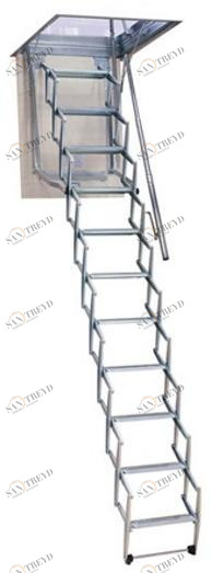 LUXIN Выдвижная лестница из оцинкованной стали Starlux sun-id-1478657