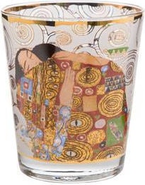 10574696 Goebel Подсвечник 10см "Ощущение" Климт Стекло 