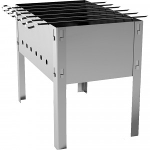 83502279 Мангал разборный 40x25 см с 6 шампурами