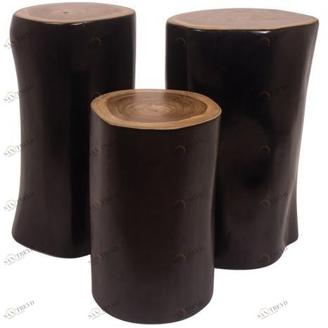 Il Giardino di Legno Круглый деревянный столик для сада Remix Rmix042a/-043a/-044a