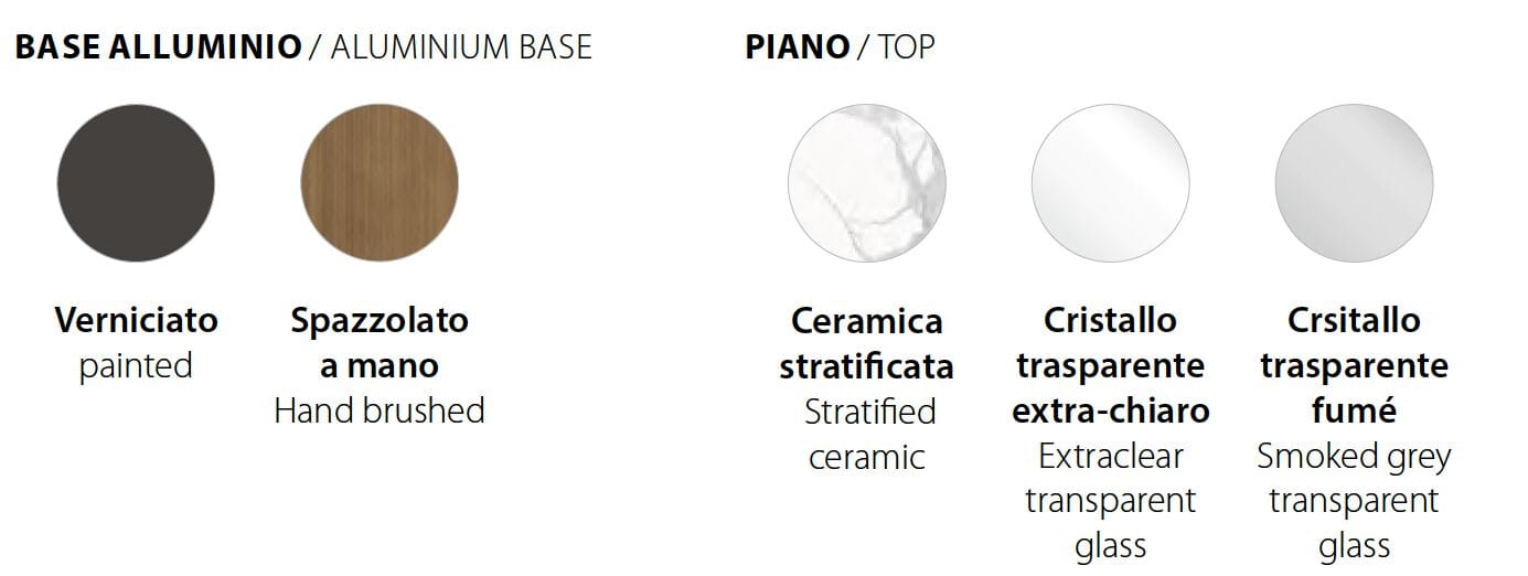 Фиксированный стол с керамической или хрустальной столешницей RIFLESSI ARCH-00142444 - Вид №3