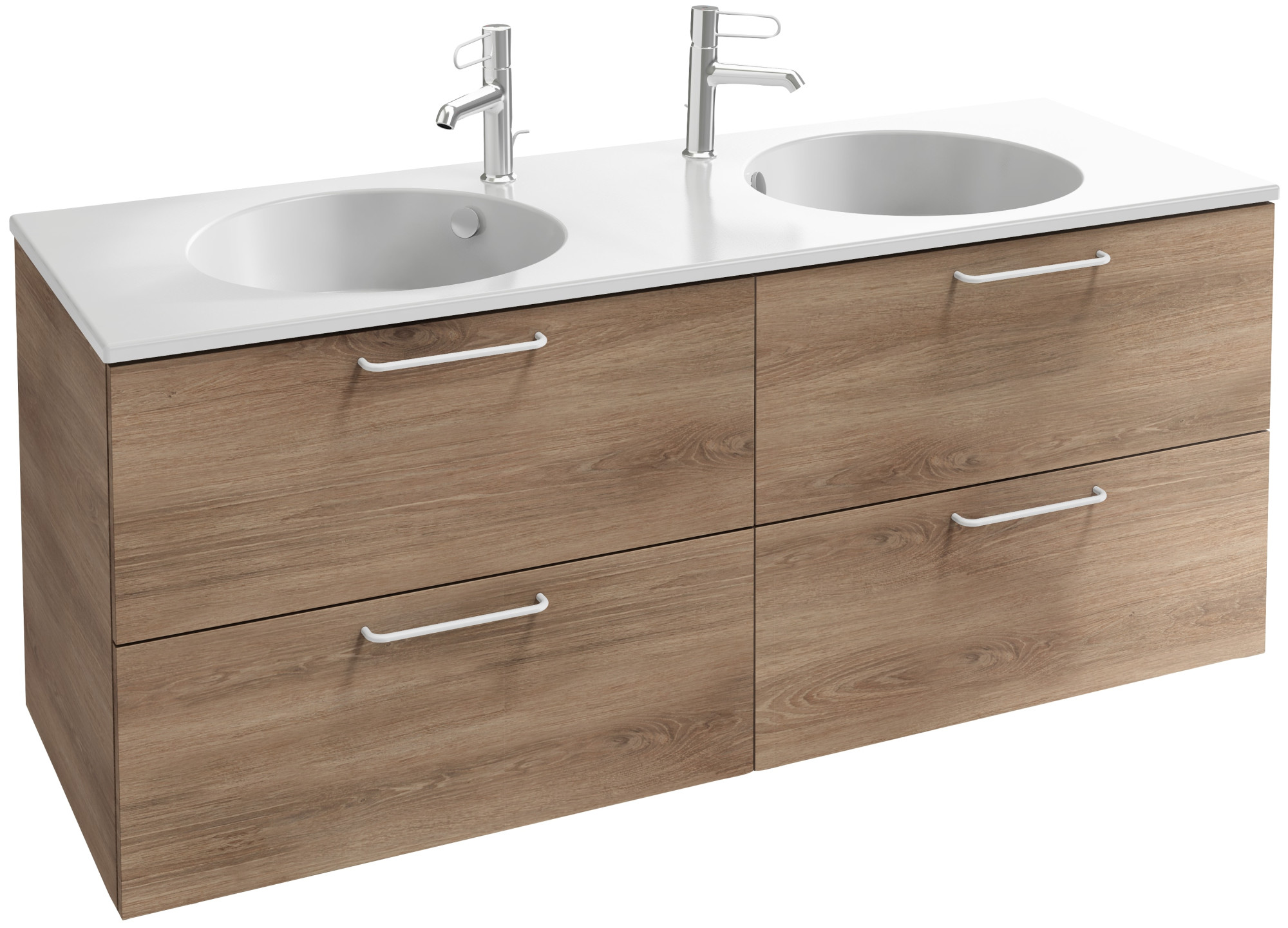 EB2526-R6-M90 Тумба под столешницу 140 см, 4 ящика, белая ручка JACOB DELAFON ODÉON RIVE GAUCHE ODEON RIVE GAUCHE