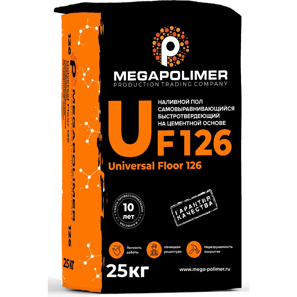 Наливной пол Megapolimer Universal Floor 126 25 кг 89365893 STLM-2137032 