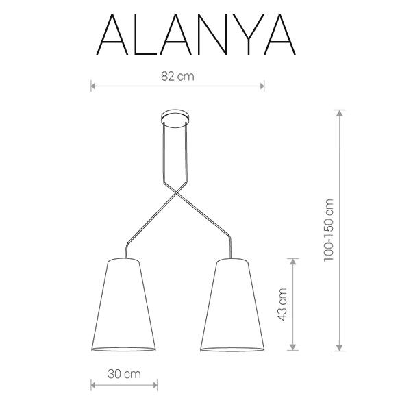 Подвесной светильник Nowodvorski Alanya 9373 NOWODVORSKI ДИЗАЙНЕРСКИЕ, ALANYA 199313 Серый  - Вид №1