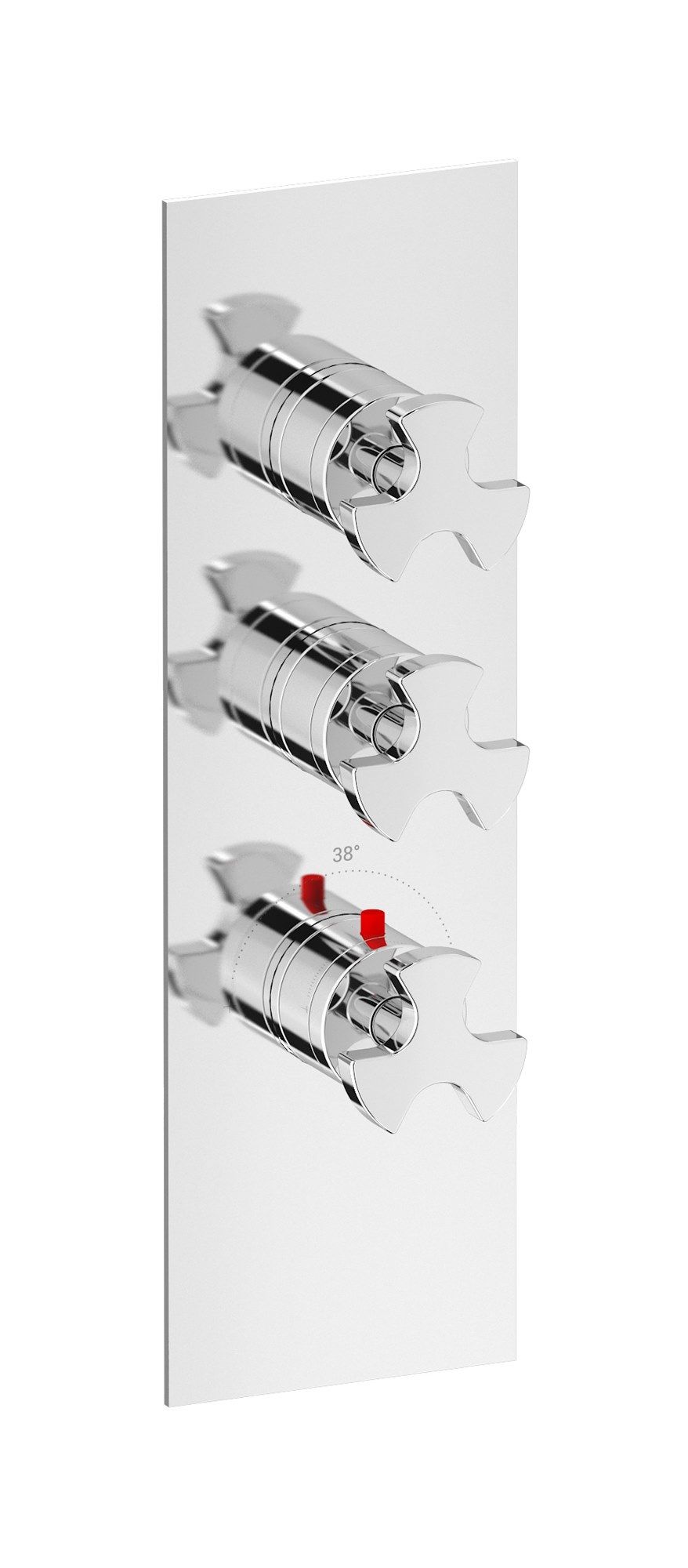 Термостатический смеситель для душа с 3 отверстиями IB Aqua ARCH-00041926