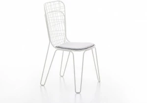 Gervasoni Штабелируемый садовый стул из стали со встроенной подушкой Gervasoni outdoor