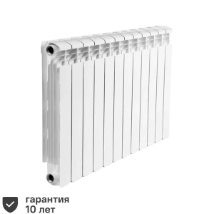 Радиатор секционный Rifar Alum RAL50012 500/90 12 секций боковое подключение алюминий белый 82541847 STLM-2179930