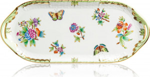 56921 Herend Блюдо для бутербродов прямоугольное 37см "Виктория" Фарфор