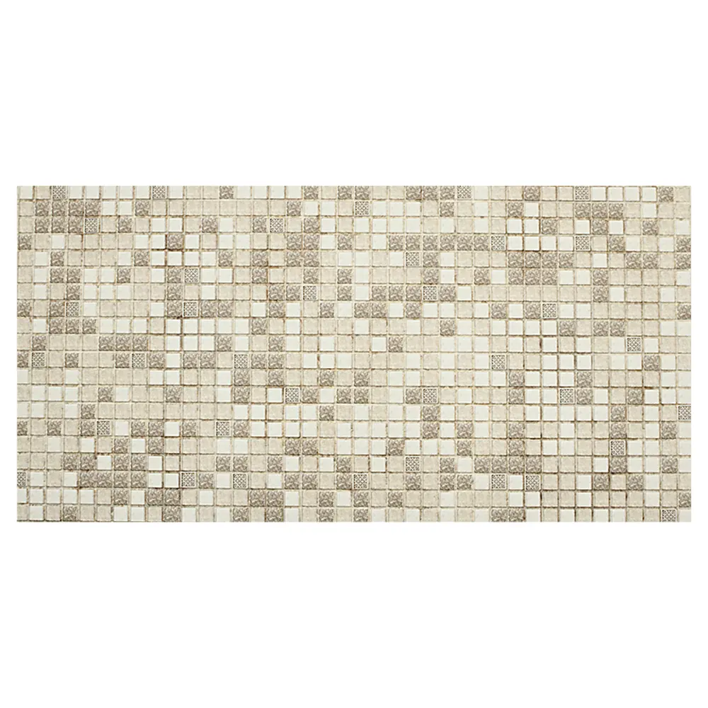 Панель ПВХ Мозаика коричневая с узорами 955x480x3 мм, 0.46 м2 Santreyd STLM-2017345 - Вид №1
