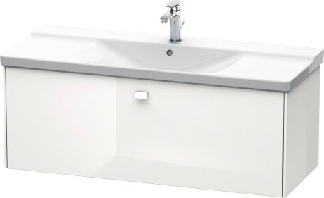 BR402300909 Тумбочка подвесная Brioso #BR4023 1220 x 479 мм Светло-голубой матовый декор Duravit - Вид №2