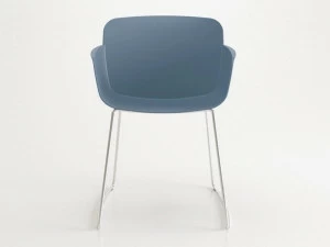 VAGHI Стул с салазками из полипропилена для залов ожидания Libera Li2pc