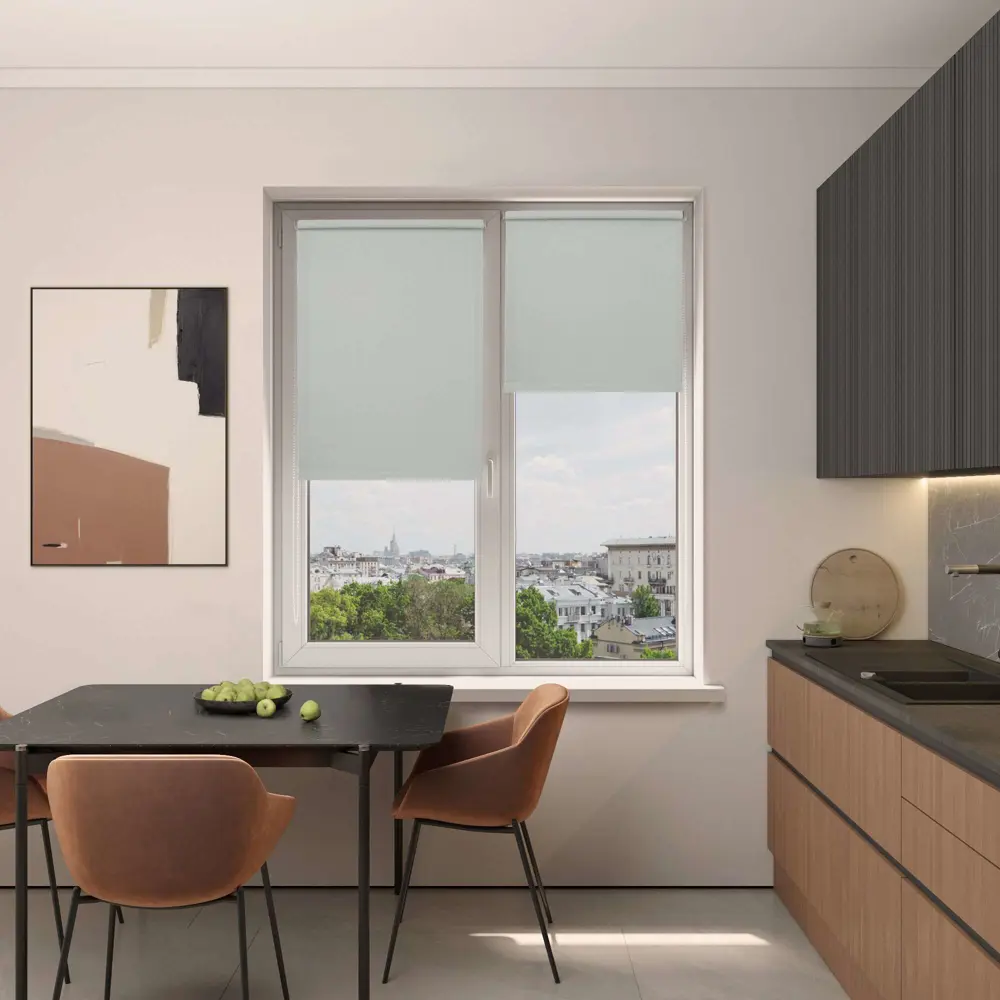 Штора рулонная KREAFORTA Oka 120x160 см серая ОКА STLM-2056769 - Вид №8