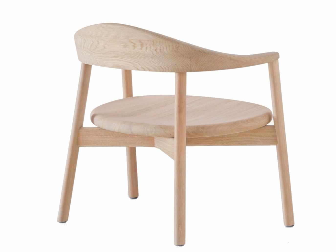 Стул из массива дерева с подлокотниками BassamFellows ARCH-00090418 - Вид №1
