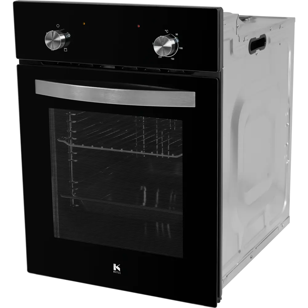 Электрический духовой шкаф Kitll KOB 4501 BLACK 45x59.5x58 см цвет чёрный STLM-2113476 - Вид №2