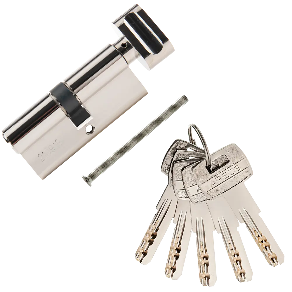 Цилиндровый механизм APECS Pro LM-70 с ключом и вертушкой 84168037 SM STLM-0046653 - Вид №1