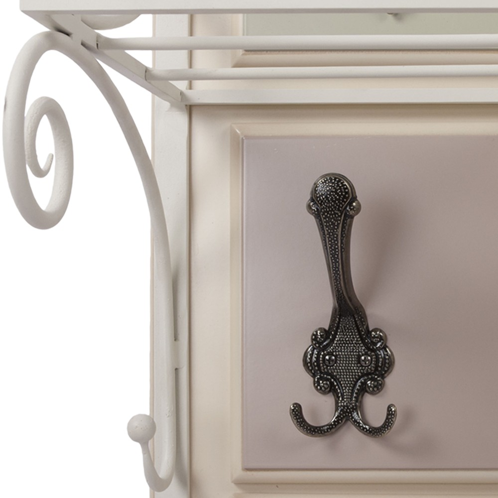 15002 Вешалка настенная Пандора 1 Айвори Акварель BOGACHO 4627139502098 - Вид №1