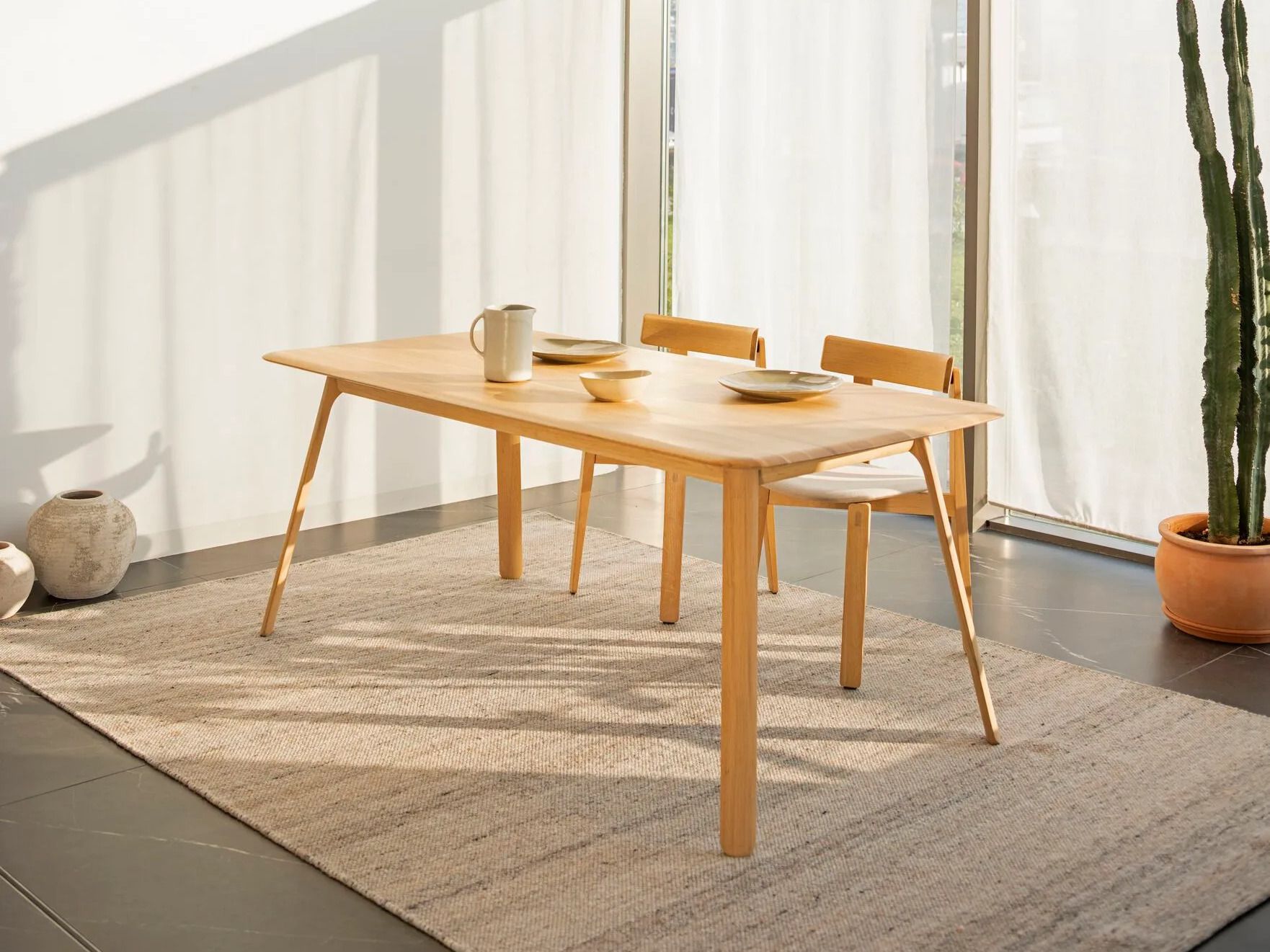 Прямоугольный дубовый стол Gazzda TESKA ARCH-00143149 - Вид №3