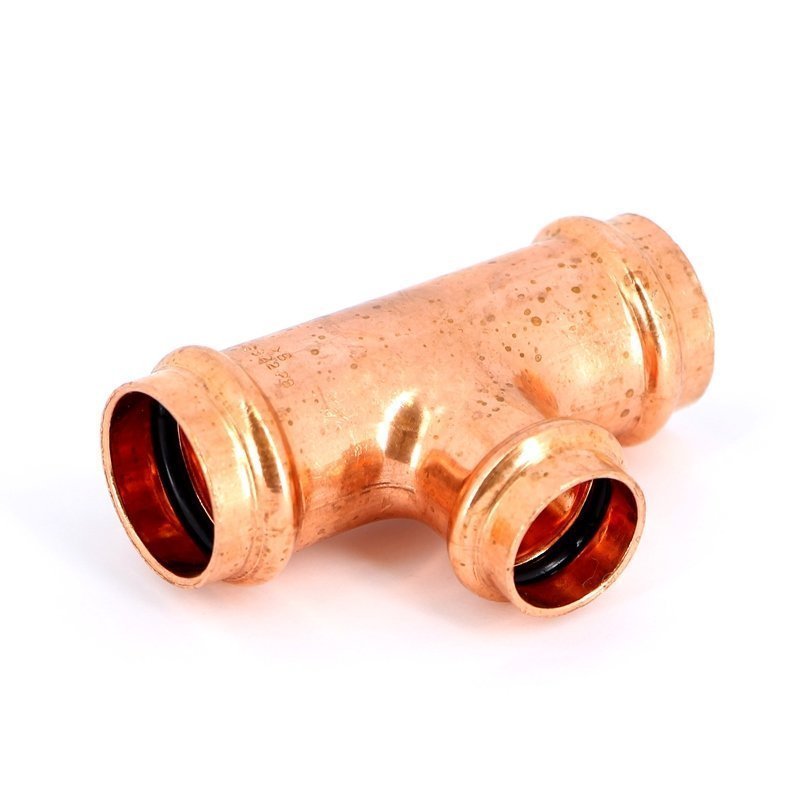 Тройник пресс 28x22x28 медный IBP P513002822028 - Вид №1