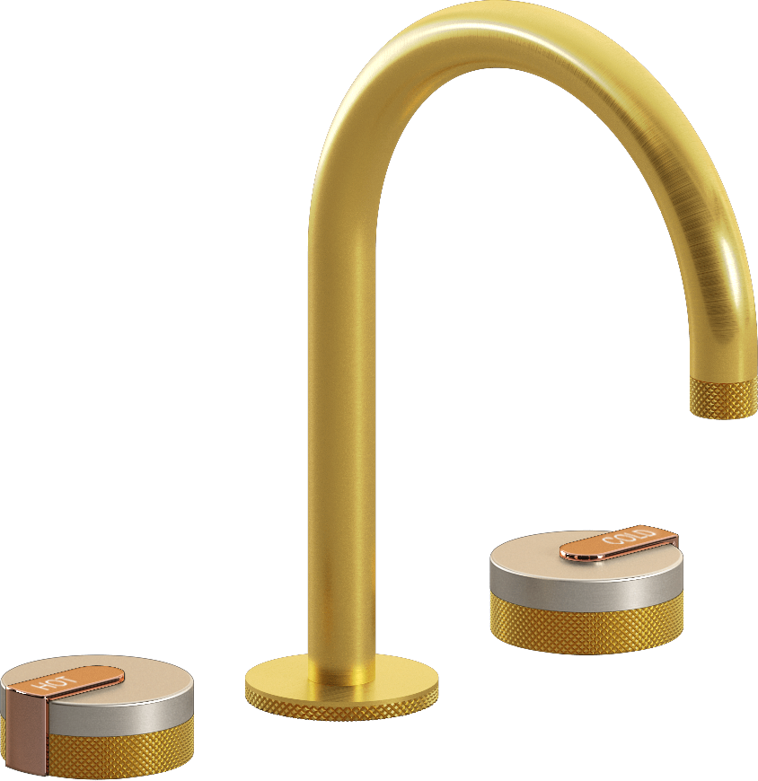 E-11512-R1BNi-L1RG-BAU Смеситель для умывальника на 3 отвертия GRAFF MOD+