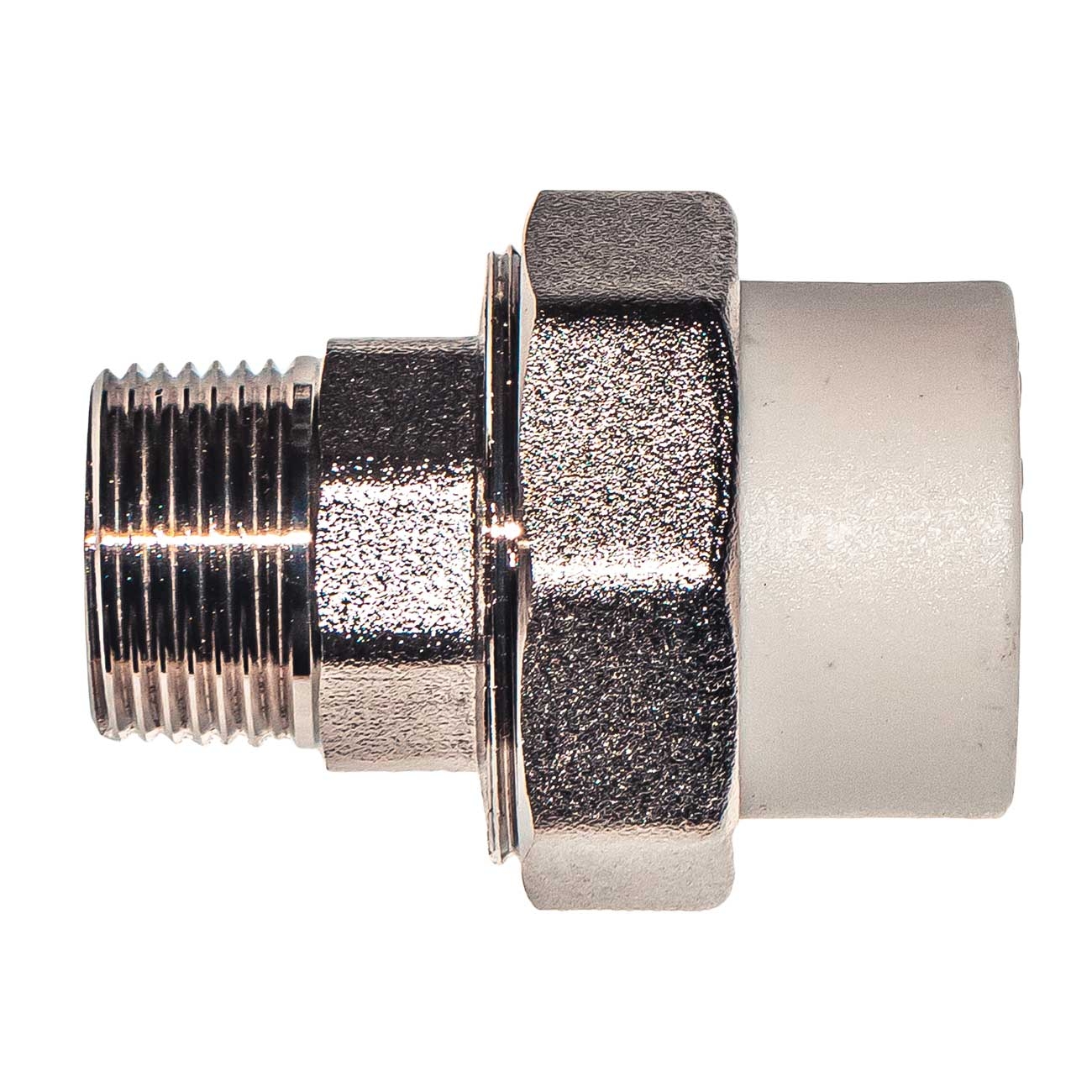 290512 Фитинг переходной с внешней резьбы 3/4" на 25мм PPR LAB.Space  - Вид №1