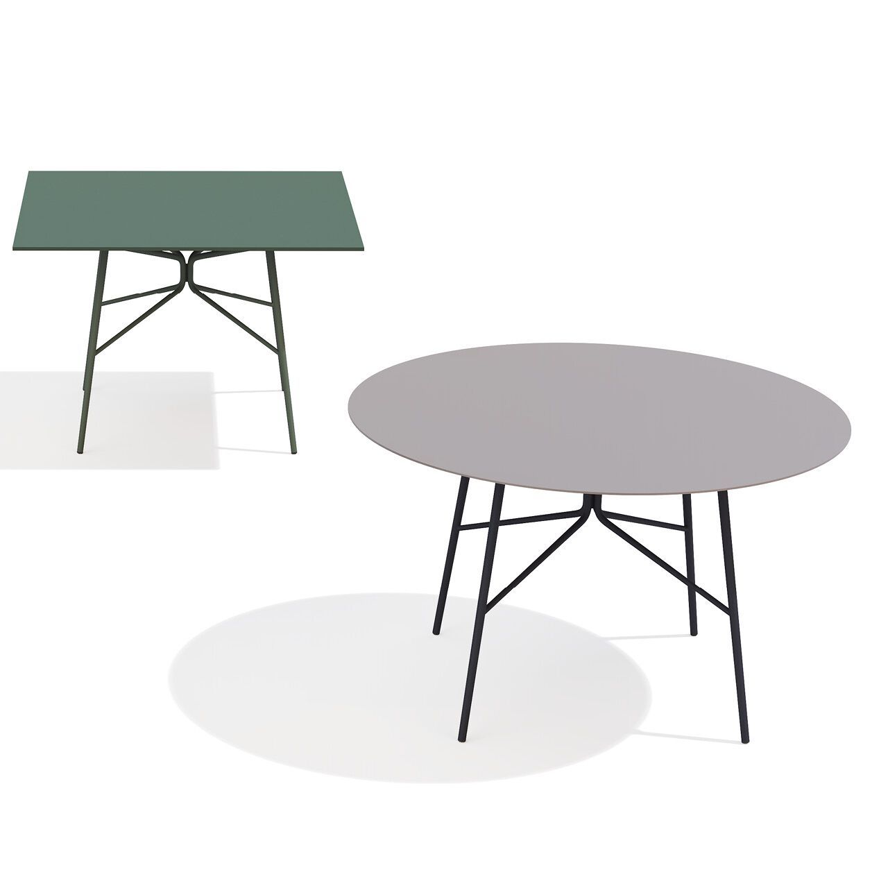 Круглый стальной стол с порошковым покрытием BABEL D Kissi ARCH-00082912 - Вид №1