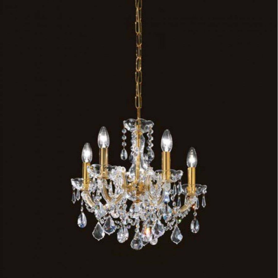 Masiero VE 944/3 MTGOLD /CUT CRYSTAL люстра подвесная Maria teresa 117847 - Вид №1