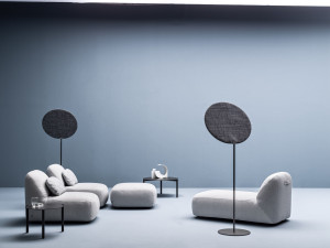 Квадратный садовый пуфик из конопли