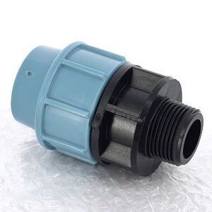 Муфта обжим-Н 20 х 3/4" для труб ПНД UNIDELTA