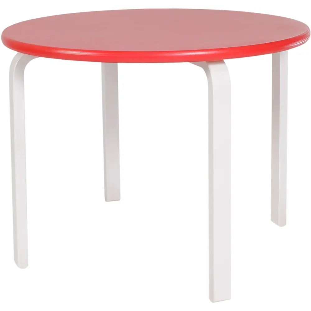 Стол детский Ромашка круг 60x40 см дерево цвет бело-красный Santreyd STLM-2022827