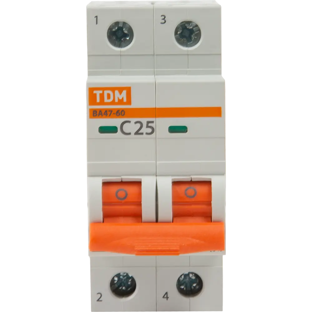 Автоматический выключатель TDM Electric ВА47-60 2P C25 А 6 кА SQ0223-0095 84399511 STLM-2094850  - Вид №1