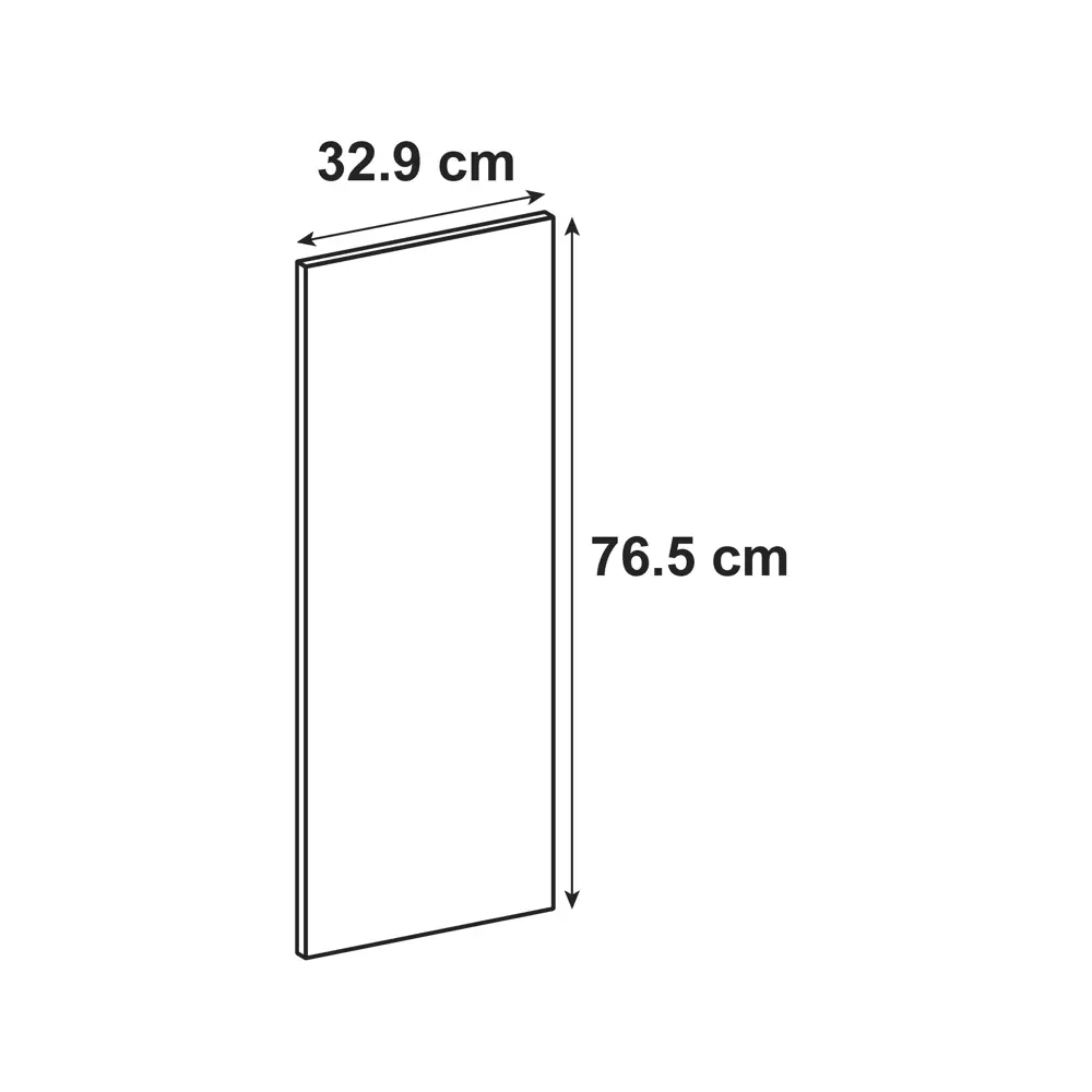 Фасад для кухонного шкафа Нордик 32.9x76.5 см Delinia ID ЛДСП цвет бежевый STLM-2160176 - Вид №9