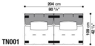 B&B Italia Модульный тканевый диван Tufty-too sun-id-1436231 - Вид №22