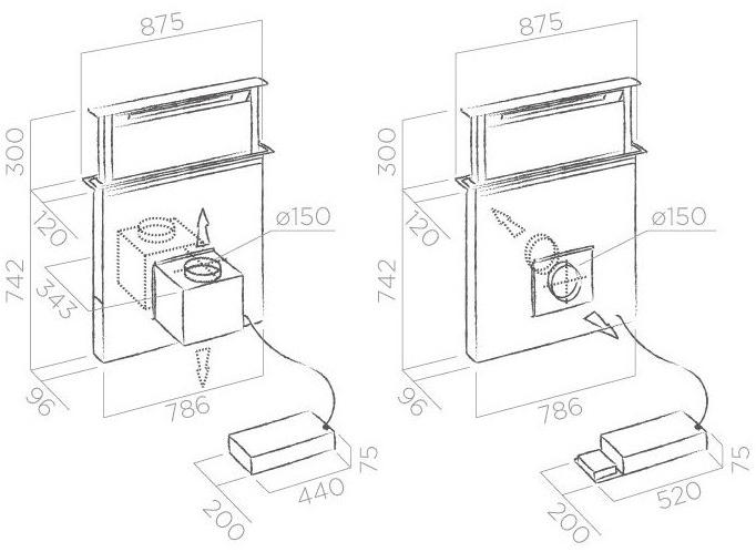 Elica Выдвижной колпак из нержавеющей стали и стекла Architecture sun-id-1379186 - Вид №4