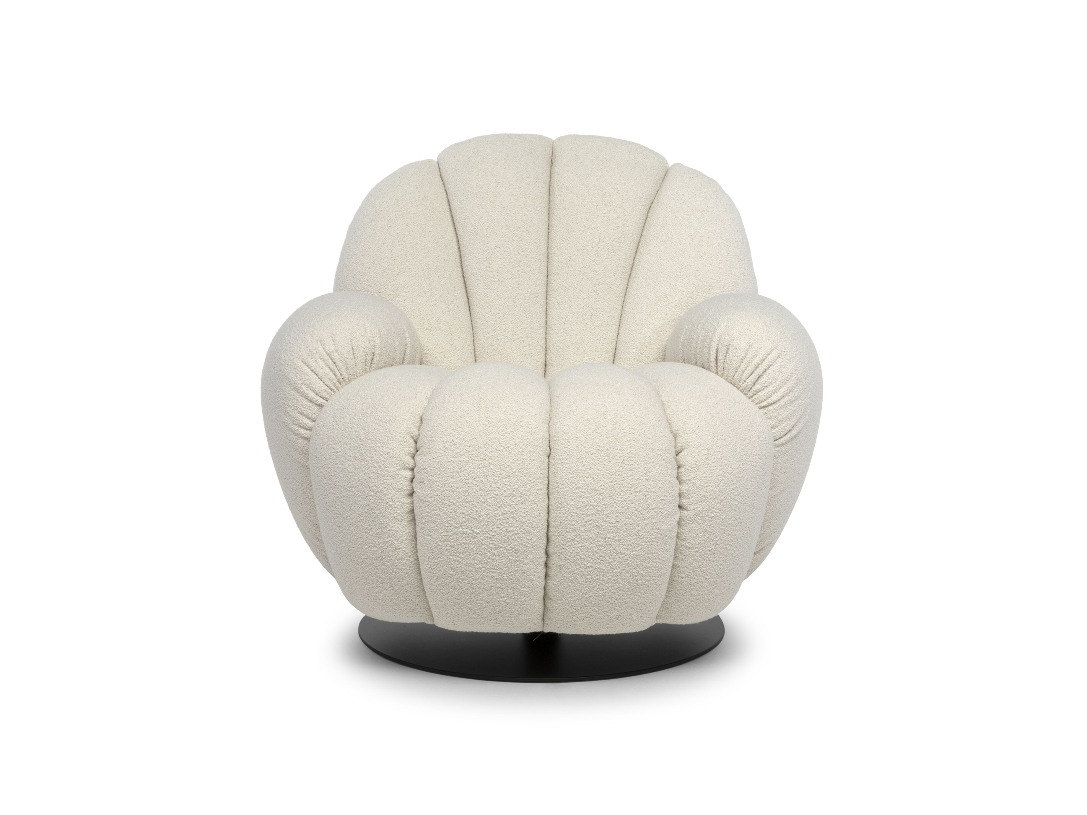 Тканевое вращающееся кресло Natuzzi Italia SEASHELL ARCH-00041287 - Вид №1