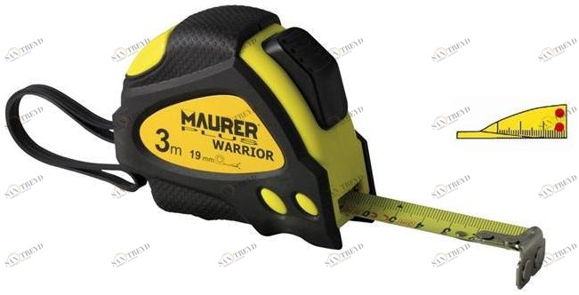 MAURER PLUS Измерительная лента с противоскользящим резиновым футляром sun-id-1420170