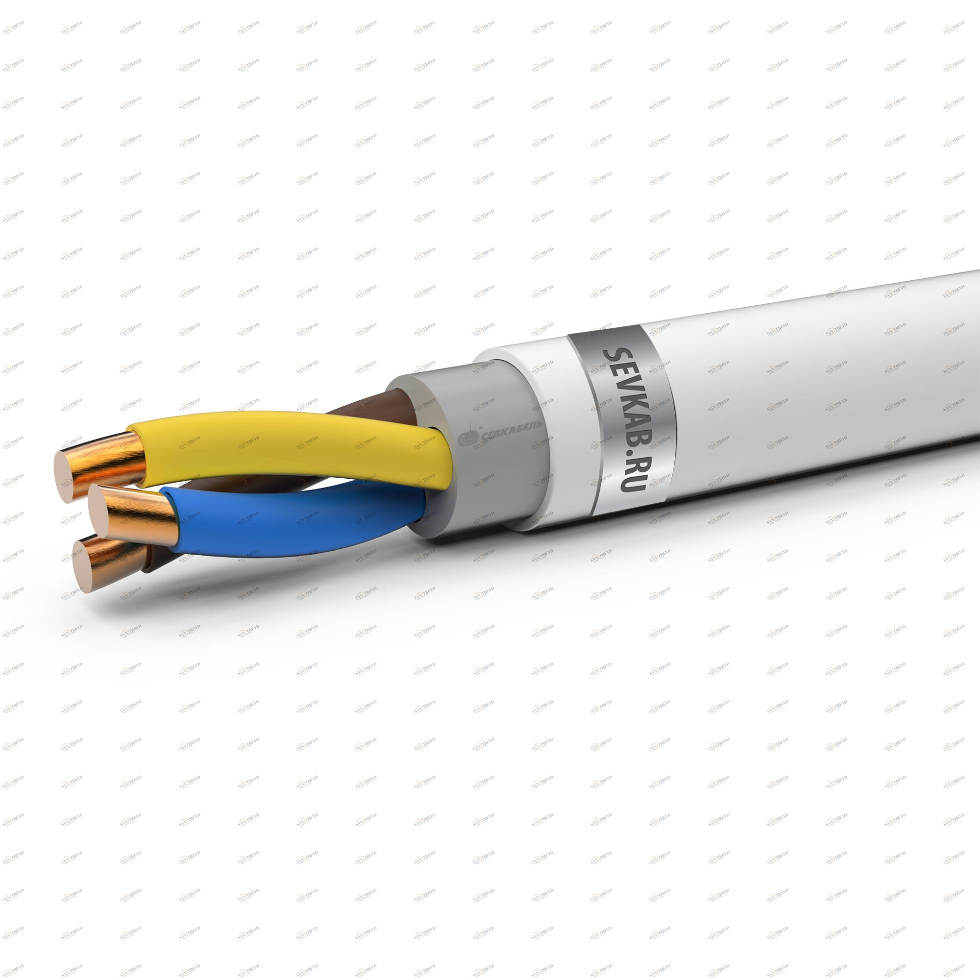 Кабель силовой NYM 3х4 ГОСТ (Севкабель) 6132