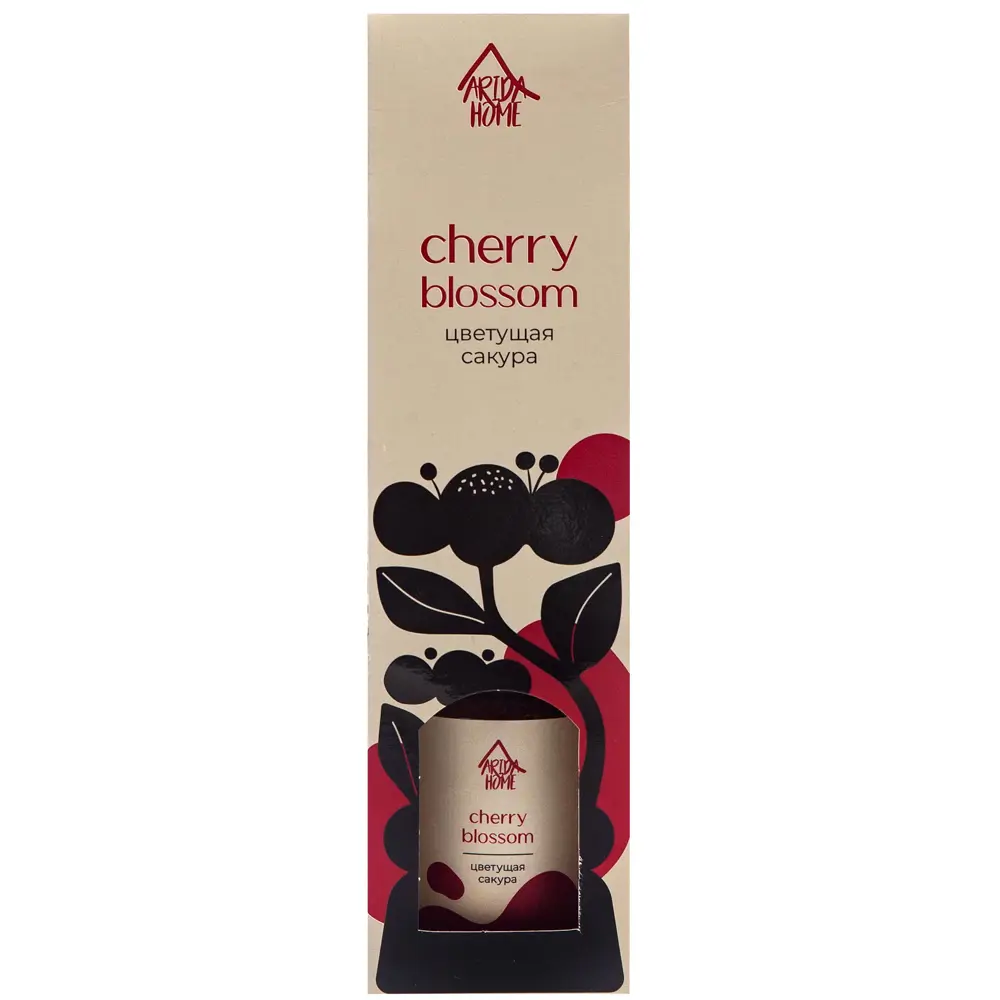 ARIDA HOME Диффузор Цветущая сакура 100 мл с фибровыми палочками 84049199 STLM-0046485 - Вид №2