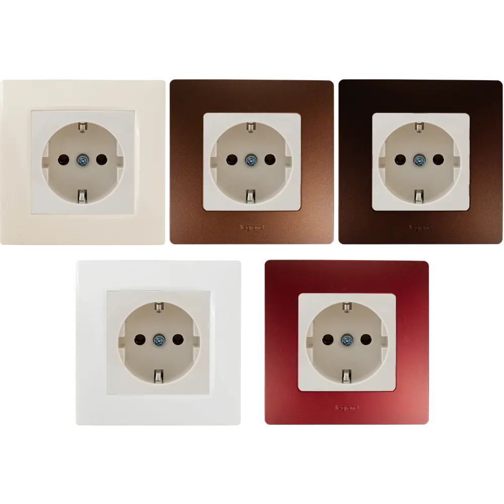 Наб. 6 роз. 2К+З цвет слоновая кость VAL legrand Valena STLM-2120777 - Вид №2