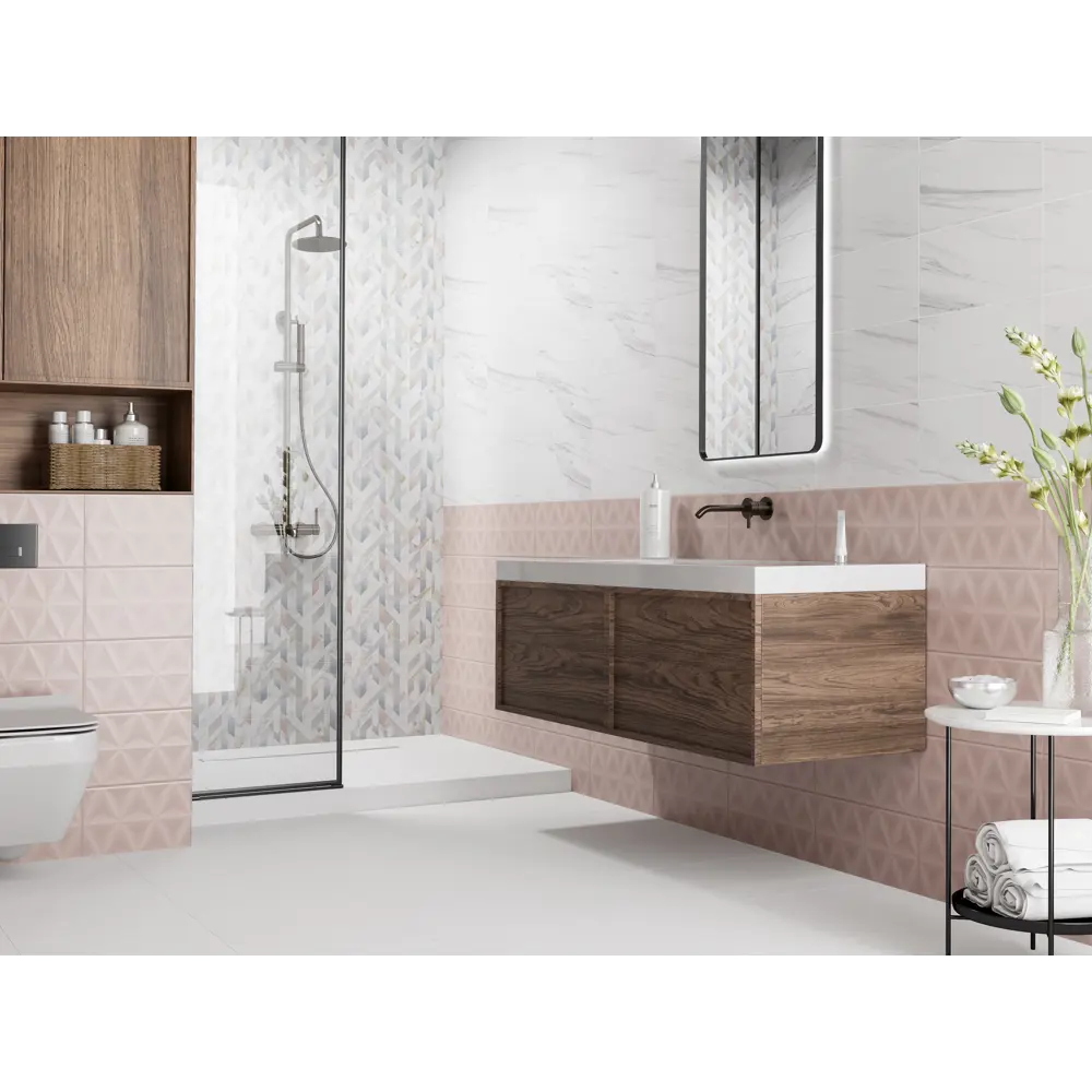 Плитка настенная Mersey Calacatta 20x40 см 1.2 м² матовая цвет серый Santreyd STLM-2090216 - Вид №11