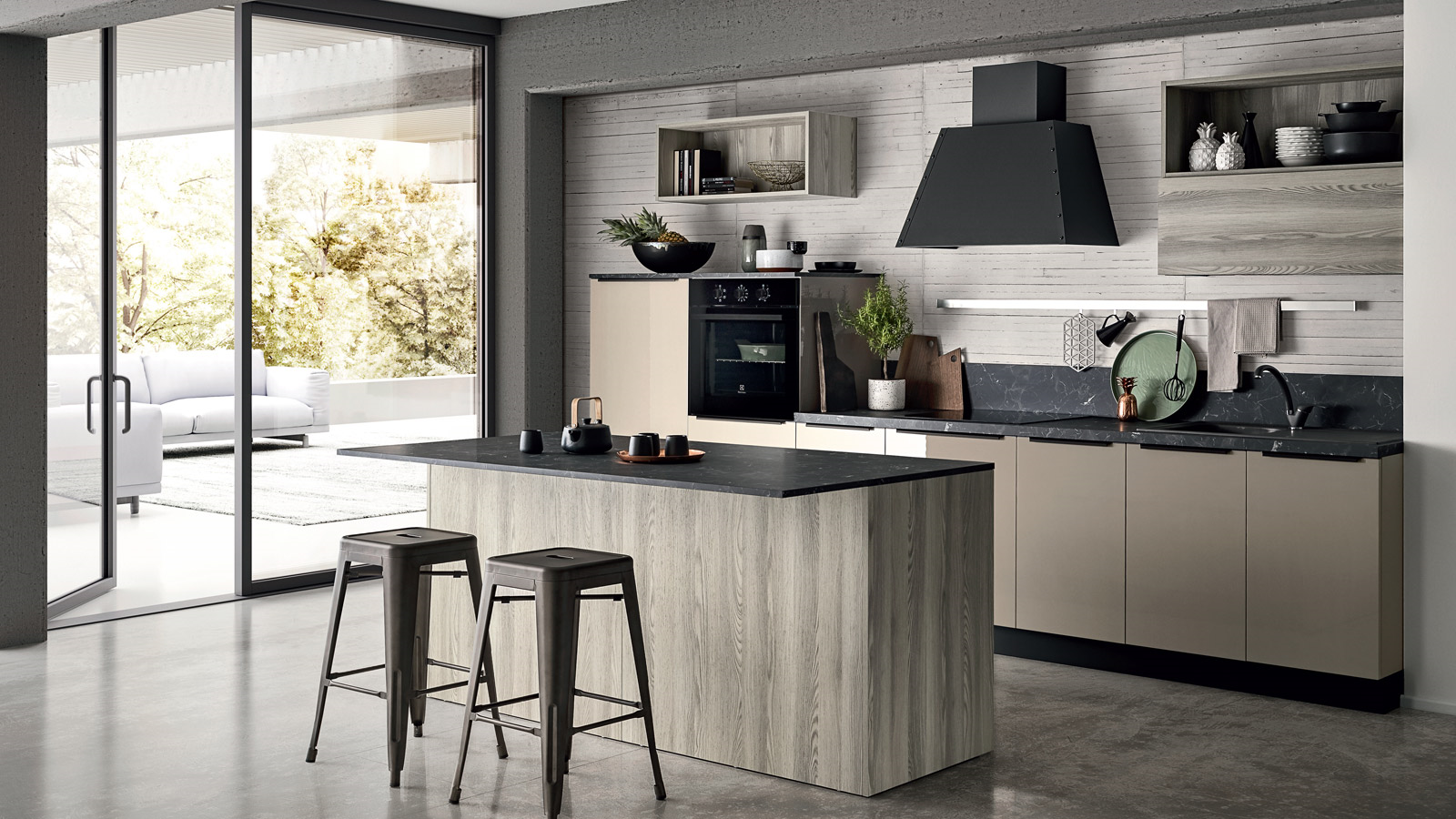 Easy 019  Кухонный гарнитур Ar-Due Lucido 