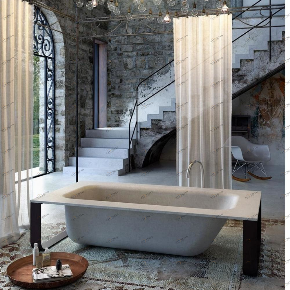 Напольная ванна Concrete Bath Glass1989 LCOBA04W